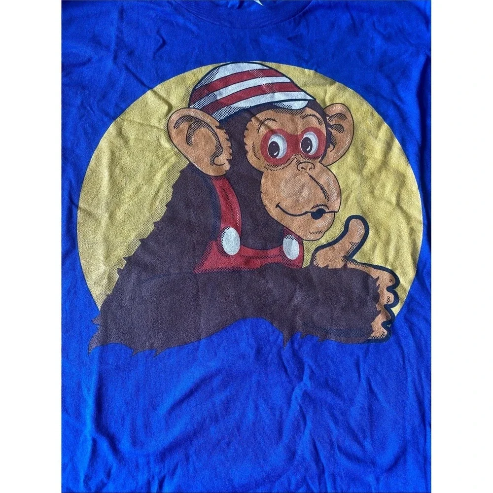 NWT Chim‎ Chim Speed Racer Monkey Graphic Tee L H73